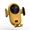 Caricabatterie wireless per sensore a infrarossi intelligente S11 Caricabatterie automatico per telefono cellulare per auto Caricabatterie base con staffa di montaggio a ventosa per iPhone 14 Samsung Huawei Smart Phone