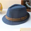 キャップハットキッズジャズ21デザインFedora Trilby Hatファッションユニセックスカジュアルベイビーガールズチルドレンアクセサリー218 U2ドロップデリバリーマットDH32K