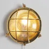 Wall Lamps Retro Brass Lamp Villa Outdoor Indoor Aisle Bathroom Corridor Waterproof