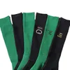 Moda markası çoraplar uzun tüp yeşil siyah zayıflama boş zamanları kadın çorap