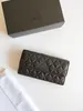 C2956 Wallet Card Holder Women Echte lederen Caviar Classic Long Flap Wallet Zippy Coin Portebasis Beurtstas Designer Woman Handtas 280C