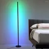 Golvlampor Creative LED Corner Light RGB Colorful Table Lamp Hushållsrum Desktop Standing Lighting Decor