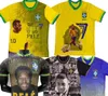Специальные футбольные майки Бразилии Пеле Стиль 22-23 Спортивная одежда по индивидуальному заказу Футбольные майки по индивидуальному заказу Бутсы Kingcaps Тренировочные виды спорта Одежда на заказ