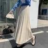 Skirts Vintage Thicken Wool Elegant Women Female Office Ladies Casual Loose A-Line High Waist Skirt 2023 Autumn Winter L704a