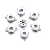 Clasps Hooks Sier Alloy 12Mm 18Mm Noosa Ginger Snap Base Interchangeable Accessories For Button Diy Jewelry Accessory Drop Deliver Dhqrp