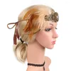 Bandanas Flapper Headband 1920s Theme Headpiece Hair Jewel Prom Accessories