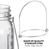 Storage Bottles 8 Pcs Stainless Steel Wire Handles For Mason Jars Hangers Canning Compatible 86mm Mouth