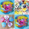 Towel Fg343 Child Cartoon Carry Gifts Cotton Compressed Travel Small Square 30X30Cm 12Pcs/Lot Wholesale Y200429 Drop Delivery Home G Dhzzp