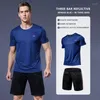 Set da corsa 2023 Tuta da uomo Palestra Fitness Badminton Tuta sportiva Abbigliamento da jogging Abbigliamento sportivo Esercizio Allenamento Set Abbigliamento sportivo