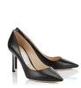 Klassiska sandalpumpar för Woman High Heels Romy 85mm Platinum Ice Dusty Glitter Leather Pointy