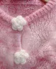 Женские вязаные трикотаж Tees Sweet Pink Hollow Sweater Cardigan 230106 230106