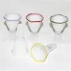 14mm Male Flower Glass Bowl Piece Pure Colors Hookah Nail Smoking Slide Bowls Funnel Joint For Hookah Water Bong Oil Dab Rigs