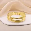 Bangle Dubai Chain Cuff for Women Scale Shape Plated Armband Jewelry Nigerian Wedding Party Gift