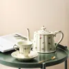 Kopjes schotels Engels vintage mooie koffieset thee verschillende herbruikbare espresso keramische middag tasse porselein servies