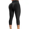 Kvinnors leggings hög midja sexig texturerad sport kvinnor skörd yoga byxor elastiska capris gymträning flickor fitness springa tights