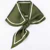 Halsdukar solid silke slips ring halsduk lindar lyxkvalitet mjuk smidig