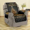 Chair Covers Christmas Sofa Cover 3D Digital Printed Slipcovers Santa Claus Couch For Living Room 1/2/3 Seater Armchair Protector