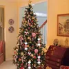 Decoraciones navideñas Adornos de bastón de caramelo Brillo Chispeante Árbol Colgante Bastones falsos Manualidades