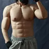 Body Shapers pour hommes Réaliste Silicone Faux Muscle Ventre Costume avec Brawny Bras Simulation Faux Poitrine Pour Homme Femmes Shemale Cosplay