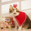 Vêtements pour chiens Vêtements pour chats Pet Christmas Cape Hat Holiday Set Devient Dress Up Costume Supplies