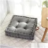 CushionDecorative Pillow Square Pouf Tatami Cushion Floor Cushions Seat Pad Throw Japanese 42X42Cm Drop Delivery Home Garden Text8412037