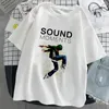 T-shirt femme Hip Hop Streetwear Harajuku T-shirt fille japonais Kanji imprimé t-shirt Rock musique Hiphop hommes à manches courtes couverture en coton t-shirts 230106
