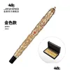 Gel Pens Jinhao Brand Golden Double Dragon Temple Of Heaven Chinese Style Retro Calligraphy Pen Office Supplies Gift Box Option Drop Dhgou