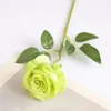 Kwiaty dekoracyjne 11pcs/działka sztuczna symulacja kwiatów jedwabna róża gałąź ślubna Pography Props domowy salon stolik kawowy restauracja