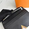 2023 Brand Designer Long Wallet Purse Card Holder Ny ankomst Fashion Promotion Long Internt Zip V Lock2105