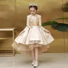 Etniska kläder satin barn porslin klänning prinsessan tjocka långa festklänningar kväll barn för flickor mode kinesisk vinterdräkt