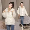 Mujeres Down Parkas Chaqueta para mujeres Batina de parka brillante de invierno