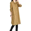 女性用ブラウスシックなシャツのコートシングルブレストレディソフトレディルーズ格子縞のプリントオフィスブラウス通気性カジュアルショッピング