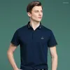 Herrpolos högkvalitativ 2023 sommarbroderade casual affärskläder Men's Top Polo Shirt 839