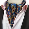 Bow Ties High Quality Men's Vintage Cravat Tie Silk Paisley Polka Dot Floral Jacquard Woven Ascot Necktie For Business Party Accessories