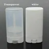 Storage Bottles 5pcs 15g White And Clear Flat Empty Lipstick Tube Deodorant Container Lip