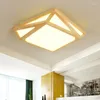 Decke Lichter Holz LED Lampe Moderne Nordic Hause Beleuchtung Schlafzimmer Lampen Lustre De Plafond Wohnzimmer Iluminacion Lamparas