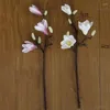 Dekorativa blommor Artificial Magnolia Silk Fake Flower Branch Fleur Artifielle Flores Arrange Table Wedding Home Decor Party Accessory