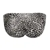 Underpants Men Sexys Leopard Triangles Briefs Low Waist G-string Polyester Breathable High Elasticity Wicking