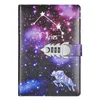 Twaalf Constellations Notebook met Lock Diary Journal Office Notepad Line Agenda Planner Magic Note Book Sketchbook Plan DIY