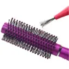 Hållbar Mini 1PC Comb Hair Brush Cleaner Inbeded Tool Salon Home Essential Color Slumpmässigt