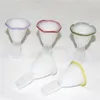 Colorful Flower Style Glass Bong Bowls Hookahs 14mm Male tobacco dry herb bowl for Oil Rig Water Pipes bongs