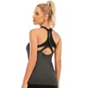 Maglie da corsa Gilet sportivo da donna Triangolare ad asciugatura rapida Senza maniche Fitness Yoga traspirante con schiena nuda