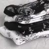 Mulheres meias berras pretas algodão branco bandana de flor engraçada Paisley West Hiphop Top Street Skate Skate Skateboard Juventude
