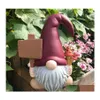 Décorations De Jardin Mini Gnome Statue Sans Visage En Résine Miniature Mignonne Pour La Décoration Extérieure Ornements Nains Drop Delivery Home Patio Pelouse Dhgx4