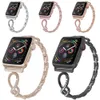 Kobiety Diamentowy pasek bransoletki dla Apple Watch Serie