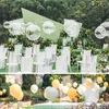Décoration de fête arc de mariage toile de fond support Tulle rouleau cristal Organza tissu transparent pour anniversaire chaise ceintures fil