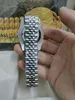 Met originele doos hoogwaardige luxe horloges 41 mm heren 18K zilveren zwarte wijzerplaat grotere diamant automatisch modemerk heren saffier horloge polshorloge 2023