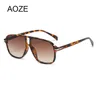 النظارات الشمسية AOZE CLASSIC VINTAGE 2023 FASHING PILOT Style MEN SOLPISTER DREACH DRIVER DEGINGE SUN SUN SNASE UV400