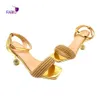 Gai Gai Gai Slippers зрелые и элегантные для женщин Стильные комфортные S Shimmering Open-Toe Outdoor Gold Sals 230106