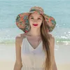 Wide Brim Hats Beach Straw Hat Lady Sun Production Women Bohemia Style Totem Sunflower Breathable Girls Cute Gifts Cap